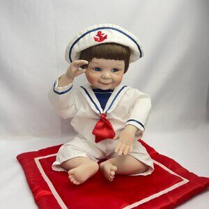 Yolanda Bello Matthew Saluting Sailor Doll #9370A Ashton-Drake 9.5" Porcelain